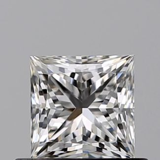 0.51 Carat Princess F VS1 - VG GIA Natural Diamond