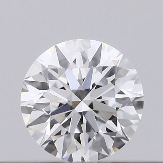 0.22 Carat Round D VVS2 EX GIA Natural Diamond