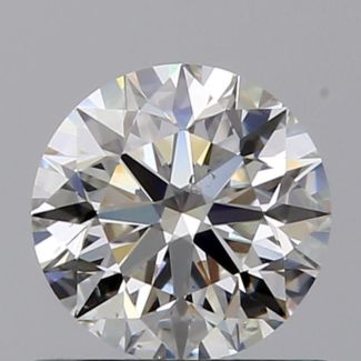 0.62 Carat Round H SI1 EX GIA Natural Diamond