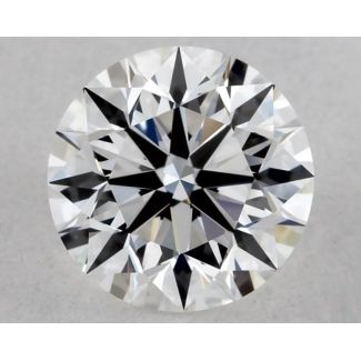 0.46 Carat Round E VVS2 EX GIA Natural Diamond