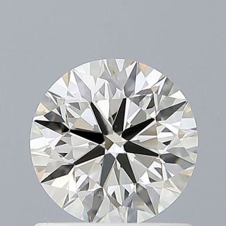 0.81 Carat Round H VS1 EX IGI Natural Diamond