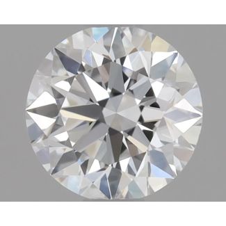 0.51 Carat Round D VVS1 EX GIA Natural Diamond