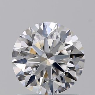 0.95 Carat Round D VVS2 EX GIA Natural Diamond