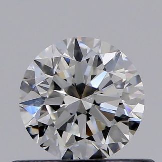 0.45 Carat Round F VS2 VG EX GIA Natural Diamond