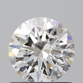 0.9 Carat Round H VVS2 GD EX VG GIA Natural Diamond