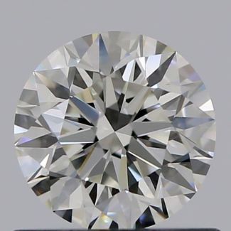 0.60 Carat Round H VS1 EX GIA Natural Diamond