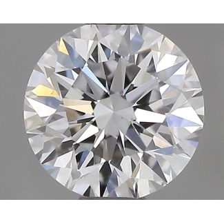 0.53 Carat Round D VS1 EX GIA Natural Diamond