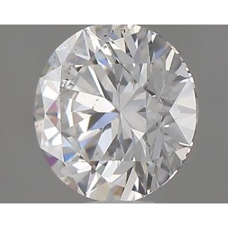 0.4 Carat Round F SI1 EX GIA Natural Diamond