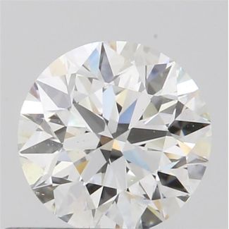 0.50 Carat Round H VS2 EX VG GIA Natural Diamond