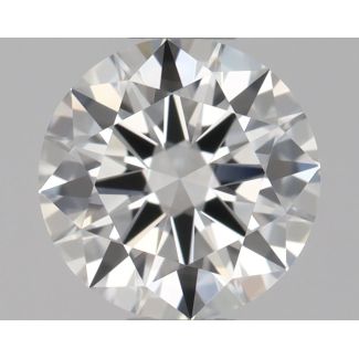 0.4 Carat Round F VVS2 EX GIA Natural Diamond