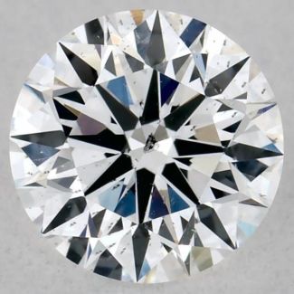 0.57 Carat Round E SI2 EX GIA Natural Diamond