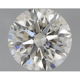 0.50 Carat Round H SI2 EX IGI Natural Diamond