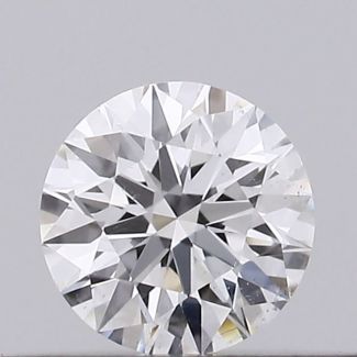 0.21 Carat Round D SI1 EX GIA Natural Diamond