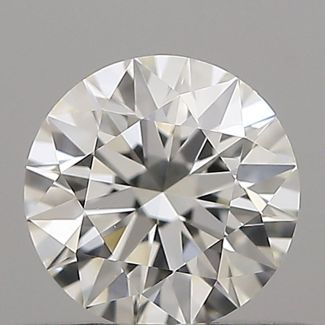 0.43 Carat Round H VVS2 EX GIA Natural Diamond