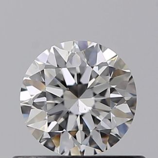 0.46 Carat Round F VS2 VG EX GIA Natural Diamond