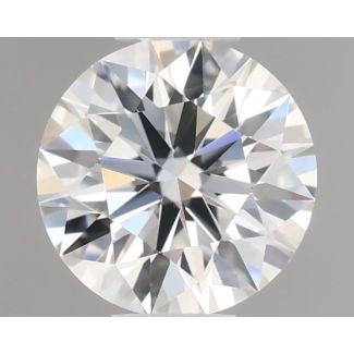 0.33 Carat Round H VVS2 EX GIA Natural Diamond