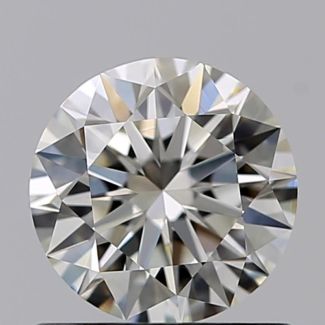 0.70 Carat Round J VVS1 EX VG GIA Natural Diamond