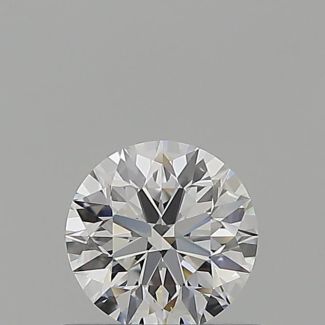 0.5 Carat Round E VVS2 EX GIA Natural Diamond