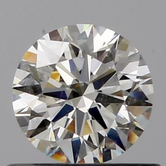 0.50 Carat Round K SI1 EX VG GIA Natural Diamond