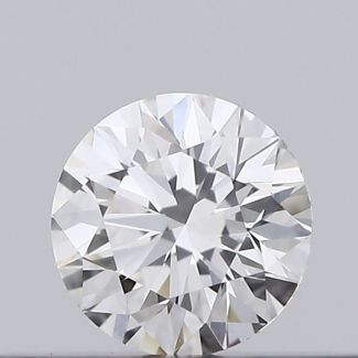 0.18 Carat Round H VVS2 EX GIA Natural Diamond