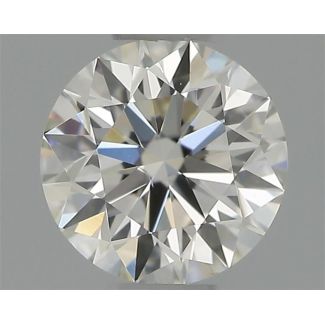 0.30 Carat Round H VS2 EX VG IGI Natural Diamond