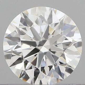 0.57 Carat Round F VVS1 EX GIA Natural Diamond