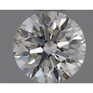 0.51 Carat Round H VS1 EX IGI Natural Diamond