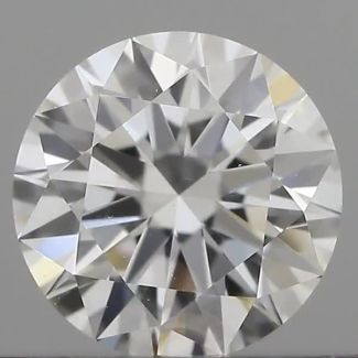 0.43 Carat Round D VVS2 EX GIA Natural Diamond