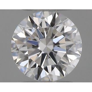 0.2 Carat Round D VVS1 EX GIA Natural Diamond