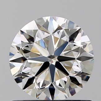 0.80 Carat Round H VVS2 VG EX GIA Natural Diamond