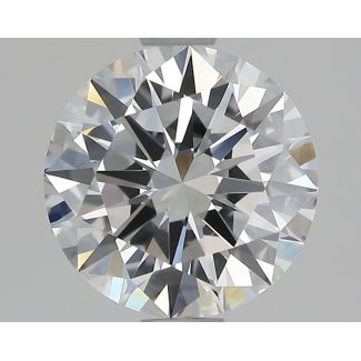 1.3 Carat Round E VVS1 EX GIA Natural Diamond