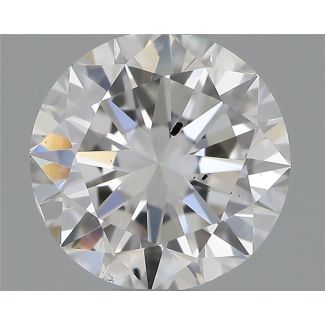 0.70 Carat Round F SI2 VG EX GIA Natural Diamond