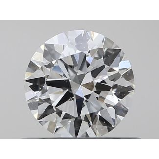 0.43 Carat Round H SI1 EX GIA Natural Diamond