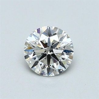 0.60 Carat Round H SI2 EX GIA Natural Diamond