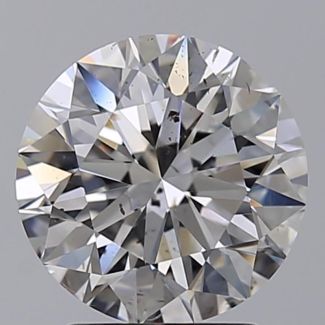 2.19 Carat Round G SI1 EX GIA Natural Diamond