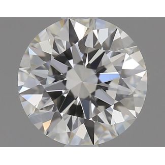 0.5 Carat Round H VVS2 EX GIA Natural Diamond