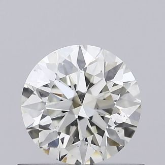 0.6 Carat Round F SI1 EX GIA Natural Diamond