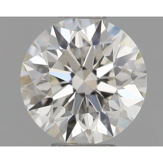 0.5 Carat Round H VVS1 EX IGI Natural Diamond