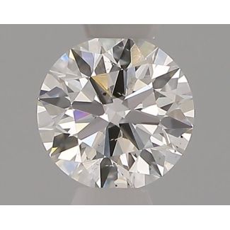 0.30 Carat Round F SI1 EX IGI Natural Diamond