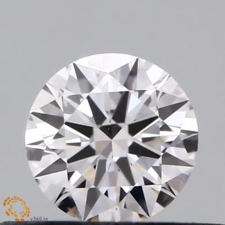 0.3 Carat Round Faint Pinkish Brown SI2 EX GIA Natural Diamond