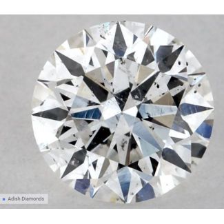 0.62 Carat Round F SI2 EX VG GIA Natural Diamond