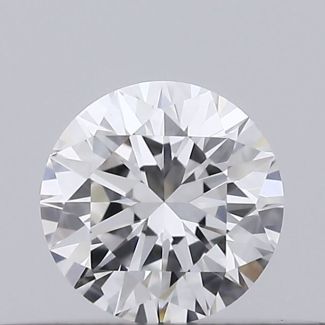 0.22 Carat Round F VVS2 EX GIA Natural Diamond