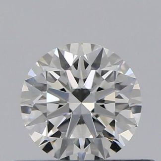 0.35 Carat Round F IF EX GIA Natural Diamond