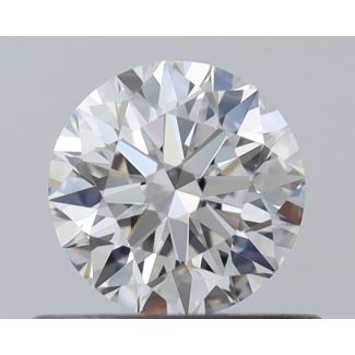 0.45 Carat Round F VVS1 EX GIA Natural Diamond