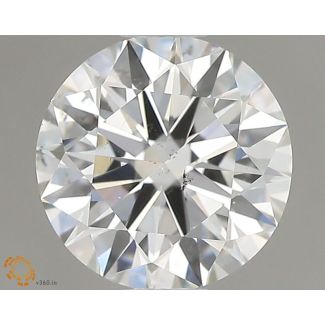 0.7 Carat Round H SI1 EX GIA Natural Diamond