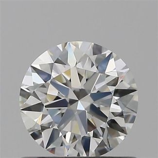 0.62 Carat Round H VVS2 EX GIA Natural Diamond