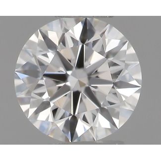 0.35 Carat Round F VS1 EX GIA Natural Diamond