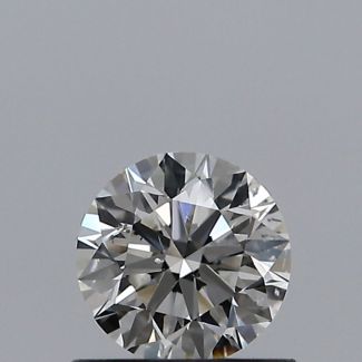 0.51 Carat Round H SI2 EX GIA Natural Diamond