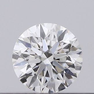 0.18 Carat Round G IF EX GIA Natural Diamond