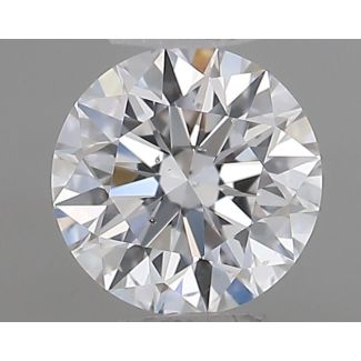 0.40 Carat Round D SI1 EX GIA Natural Diamond